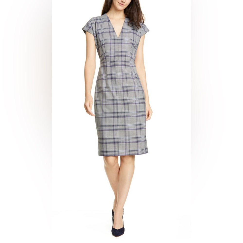 Lewit Plaid Shift Dress Sz 6